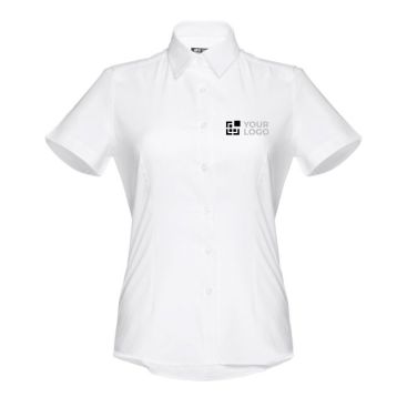 Chemise pour femme manches courtes avec zone d'impression